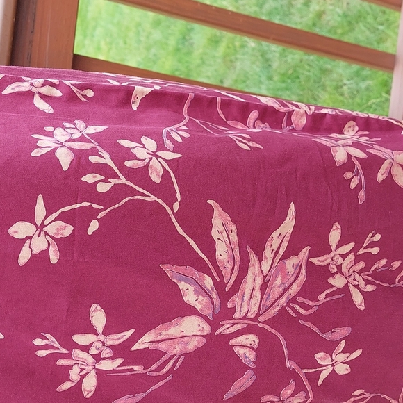 Pataloha by Patagonia Burgundy Cotton Dress, sz 8, Floral/Island Print - Picture 4 of 10